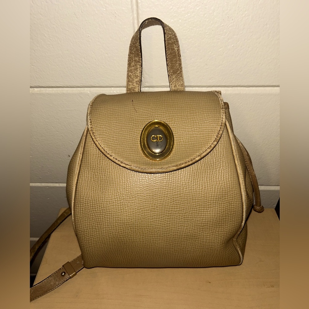 Christian Dior Vintage Leather Mini Backpack